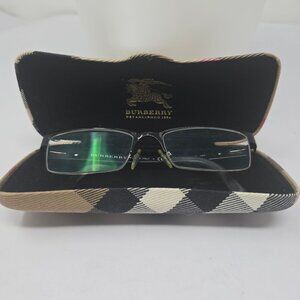 Burberry Prescription Eyeglasses B 1156 1001 Black Frame 52-17 With Case